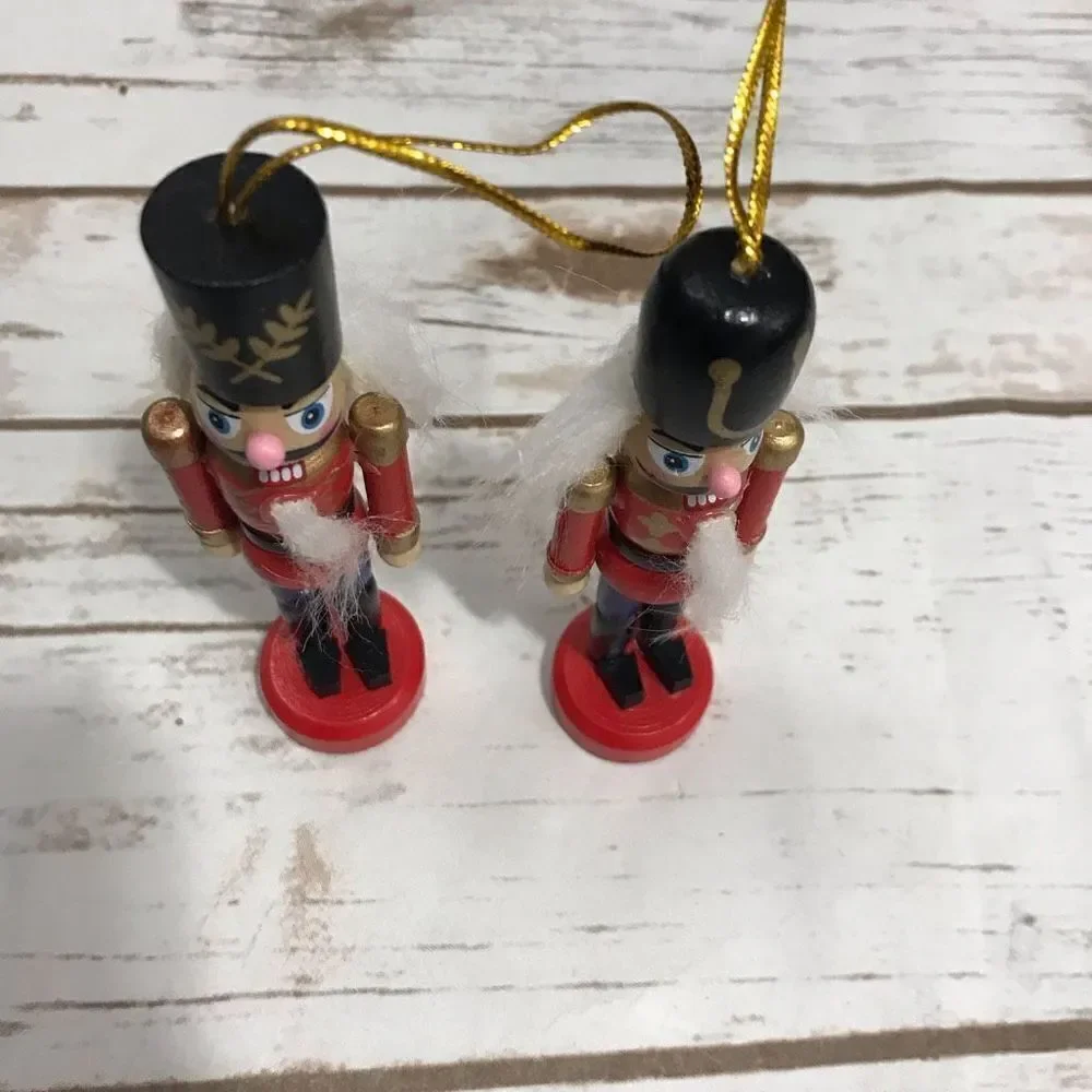 Nutcracker Ornament Christmas Tree Holiday Set of 2‎